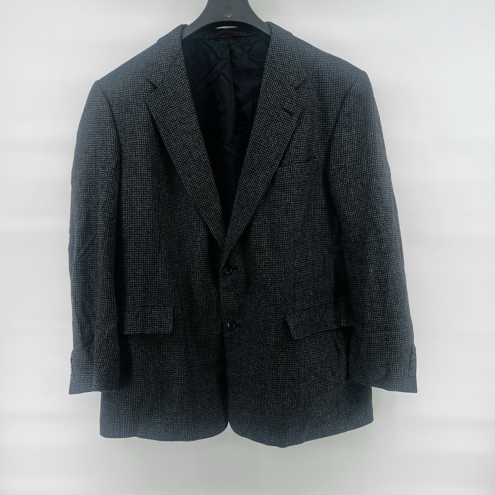 Vintage Hart Schaffner & Marx Blazer Men's 46R Gray Union Made USA
